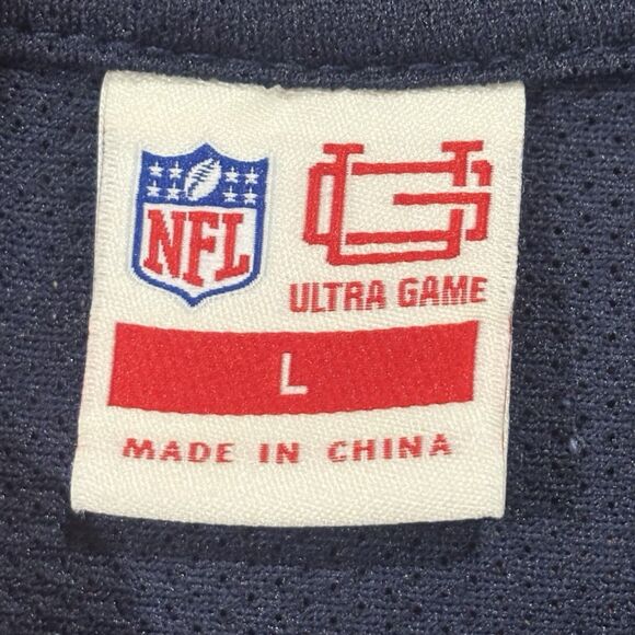 NFL Ultra Game Chicago Bears Women’s Jersey Tee L Navy Bear Logo #20 - Picture 3 of 7